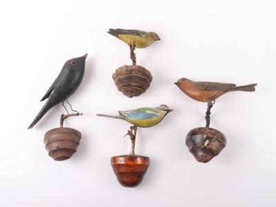 Konvolut aus 4 Viechtauer Vögeln - Kunst, Antiquitäten, Möbel und Technik