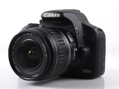 Canon EOS 500D SLR-Digitalkamera und Objektiv - Technologie a mobilní telefony