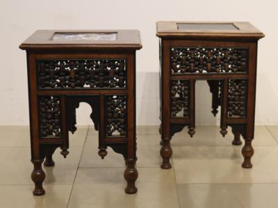 2 niedere Beistelltische bzw. Tabourets in arabischer Stilform - Arte, antiquariato, mobili e tecnologia