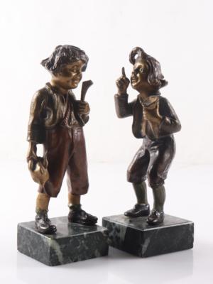 2 Bronzefiguren "Max  &  Moritz" - Art, antiques, furniture and technology