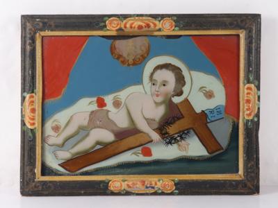 Oberammergauer Hinterglasbild des 19. Jhs. - Art, antiques, furniture and technology