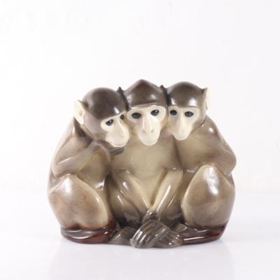 Rosa Neuwirth (Prag 1883-1929Wien), "3 sitzende Affen" - Kunst, Antiquitäten, Möbel und Technik