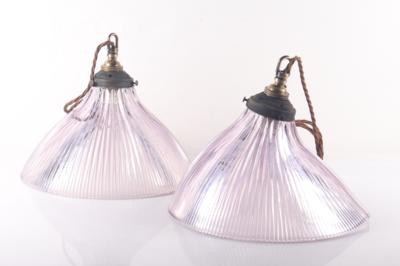 2 Deckenlampen "Holophane" - Arte, antiquariato, mobili e tecnologia