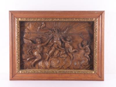 Sakrale Relieftafel "Maria Himmelfahrt" - Umění, starožitnosti, nábytek a technika
