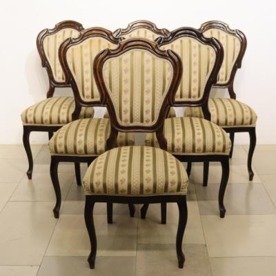 Satz von 6 Sesseln um 1860 - Kunst, Antiquitäten, Möbel und Technik