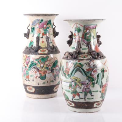 2 leicht variierende chinesische Keramikvase - Kunst, Antiquitäten, Möbel und Technik