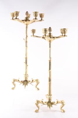 Paar elegante Girandolen im franz. Empirestil - Umění, starožitnosti, nábytek a technika