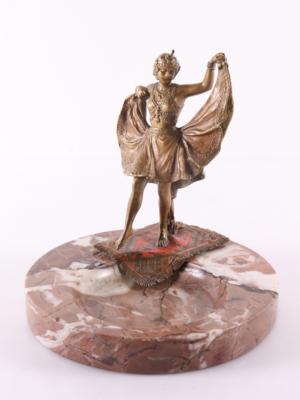 Erotische Wiener Bronze auf Marmorschale - Art, antiques, furniture and technology