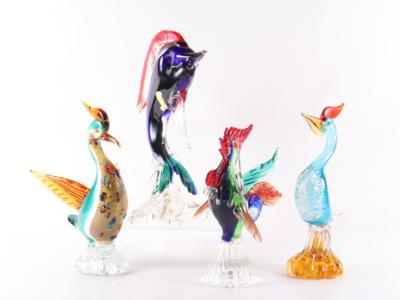 Konvolut gläserner "Murano" Tierfiguren - Arte, antiquariato, mobili e tecnologia