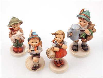 4 Hummelfiguren - Figure, piatti e lampade di Hummel