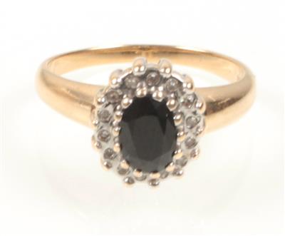 Saphir Diamant Damenring - Jewellery