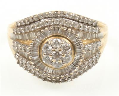 Brillant Diamant Damenring - Klenoty