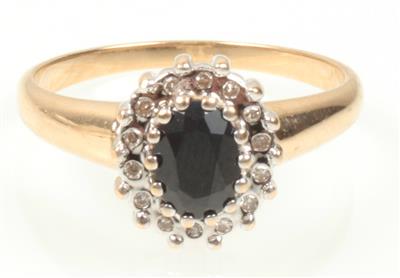 Saphir Diamant Damenring - Klenoty