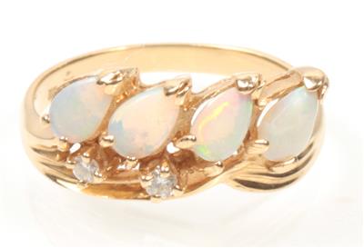 Opal Brillant Damenring - Klenoty