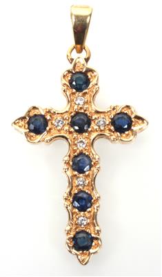 Saphir Brillant Kreuz - Gioielli