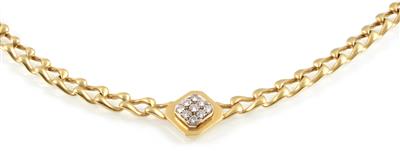 Brillant Collier zus. ca. 0,95 ct - Gioielli