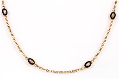 Brillantcollier zus. ca. 1,00 ct - Klenoty