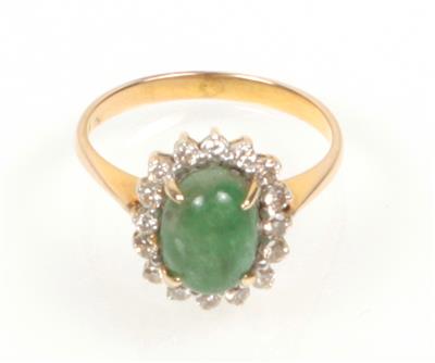 Smaragd Brillant Damenring - Klenoty