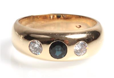 Saphir Brillant Ring - Gioielli