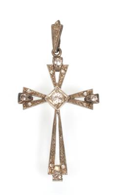 Brillant Diamant Kreuzanhänger - Jewellery