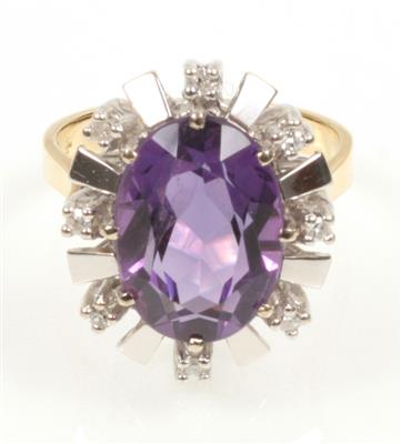 Amethyst Diamantring - Asta di natale - Gioielli