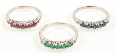 Farbstein Ringset - Schmuck