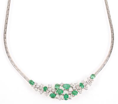 Smaragd Brillant Collier - Jewellery