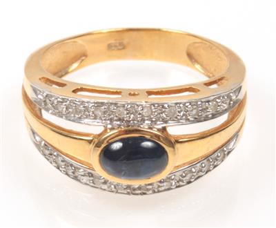 Saphir Diamant Damenring - Jewellery