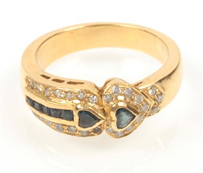 Brillant Saphir Damenring - Jewellery