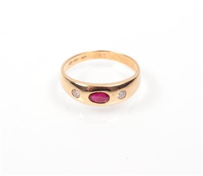 Brillant Rubin Ring - Klenoty