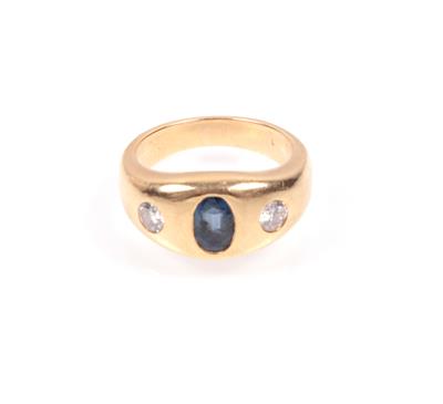 Brillant-Saphir-Ring - Klenoty