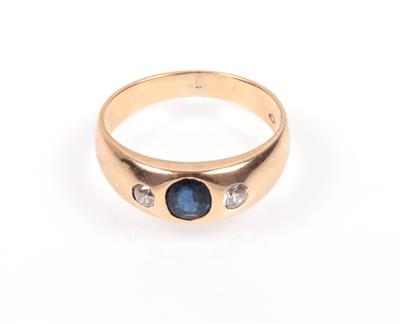 Saphir Diamant Ring - Schmuck