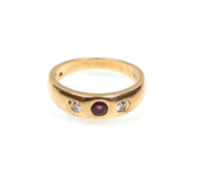 Brillant Rubin Ring - Klenoty