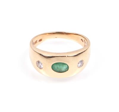 Brillant Smaragd Ring - Jewellery