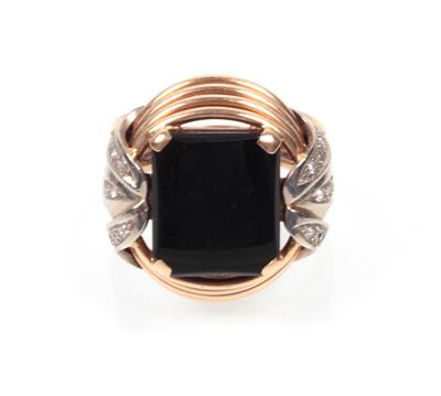 Onyx Diamant Ring - Jewellery
