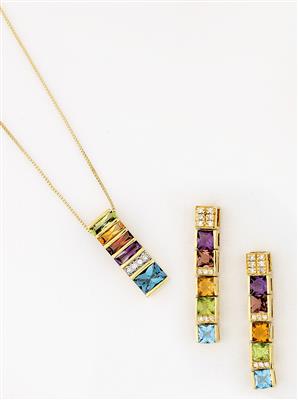 Brillant Schmuckstein Set - Jewellery