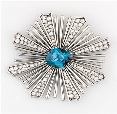 Brillant Topas Anhänger - Schmuck