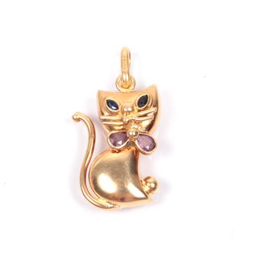 Anhänger "Katze" - Schmuck Onlineauktion