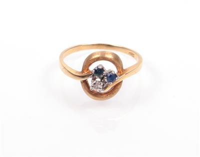 Saphir Diamant Damenring - Gioielli