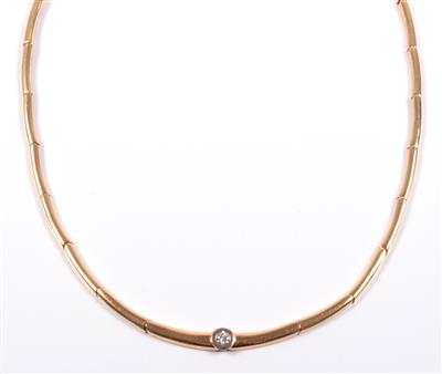 Brillantsolitär Collier - Schmuck Onlineauktion