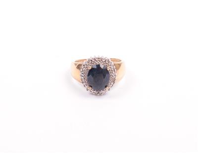 Saphir Diamant Damenring - Schmuck Onlineauktion