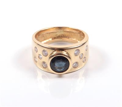 Brillant Saphir Ring - Schmuck Onlineauktion