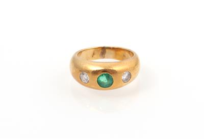 Smaragd Brillant Ring - Gioielli