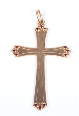Kreuzanhänger mit Rubinen - Jewellery