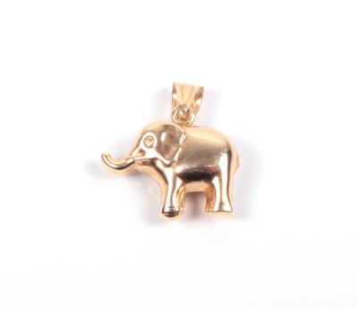 Anhänger "Elefant" - Schmuck Onlineauktion