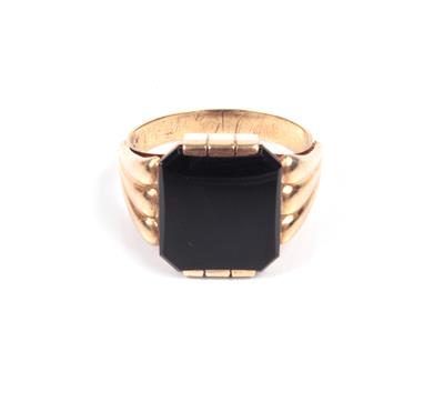 Onyx Herrenring - Schmuck Onlineauktion