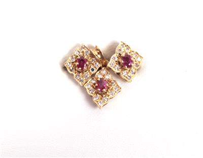 Diamant Rubin Damenschmuckgarnitur - Weihnachtsauktion Schmuck und Uhren Onlineauktion
