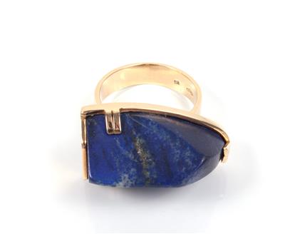 Moderner Lapis Lazuli Damenring - Asta di natale - Gioielli