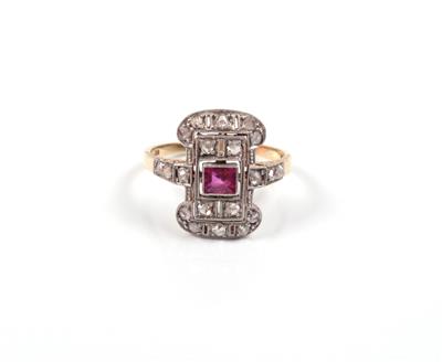 Rubin Diamant Damenring - Christmas auction - Jewellery