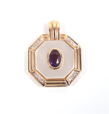 Amethyst Perlmutt Anhänger - Jewellery